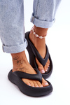 Women's Foam Flip Flops Black Roux
