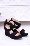 Comfortable Women's Black Sandals Koturny Mirabet