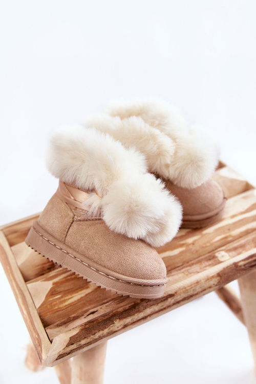 Children's Youth Warm Snow Boots Light beige Roofy