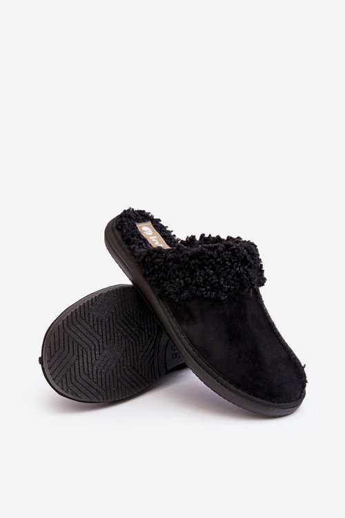 Kapcie Damskie Ocieplane Czarne Inblu EK000010