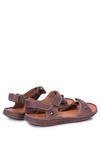 Leather Brown Men's Hilfig Velcro Sandals