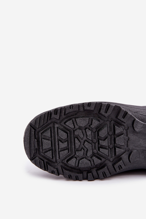 Men's Snow Boots With Zip Insulated With Fur Black Linnora