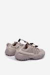 Children's Sneakers With Drawstring Light Beige Nanelita
