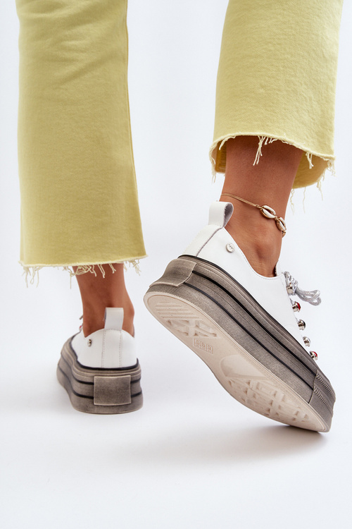 Women's Platform Sneakers GOE NN2N4054 White