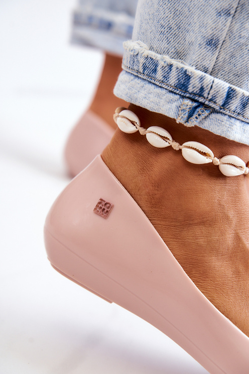 Women's Fragrant Rubber Ballerinas ZAXY JJ285051 Nude