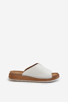 Comfortable Women's Flip Flops Made of Eco Leather Inblu GS0003I1 White