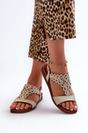 Women's Flat Sandals Sergio Leone SK070H Gold
