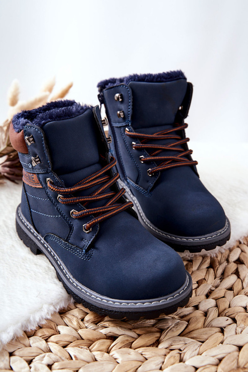 Children's Boots Insulated Navy Graves