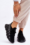 Women's Fashion Sock Sneakers Black Daxo