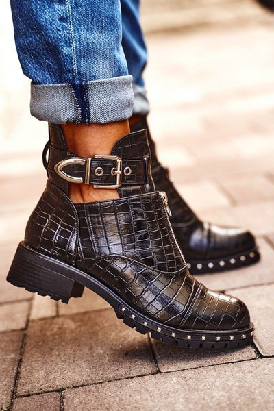 Women’s Boots With Cut Out Blak Hampton