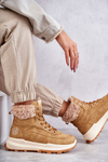 Warm Boots Trappers Lee Cooper LCJ-22-44-1361L Beige