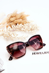 Sunglasses With UV400 Prius V202 Decoration Brown