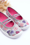 Papcie Baleriny Serca Befado 116X319 Szaro-Różowe