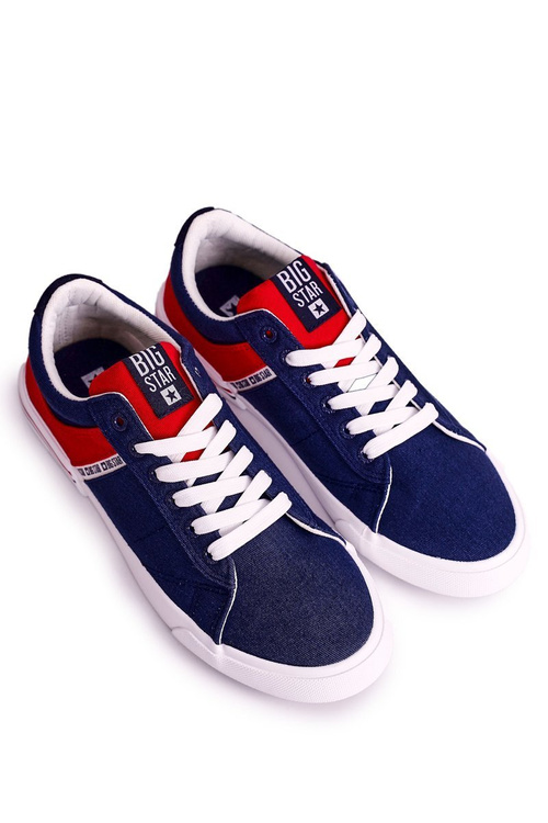 Męskie Tenisówki Big Star FF174137 Granatowo-Czerwone