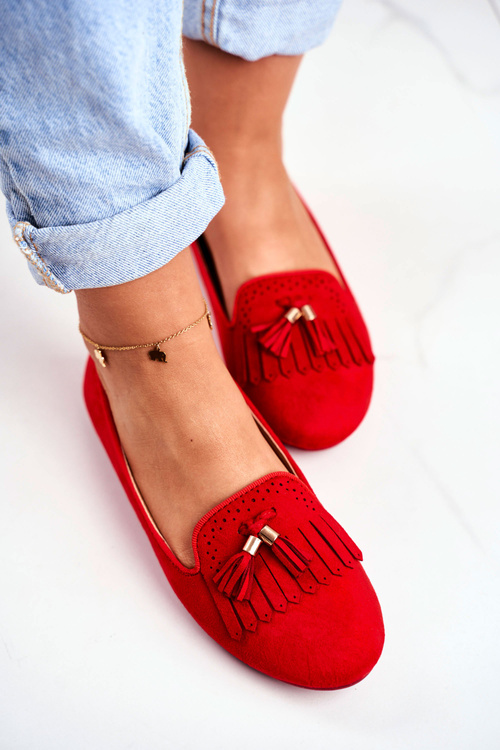 Women’s Loafers Red Lords Fringe Blue Therese