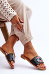 Women's Fashionable Sandals With Decoration Black Halsey