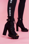 Women's Boots On High Heel Black Gladios