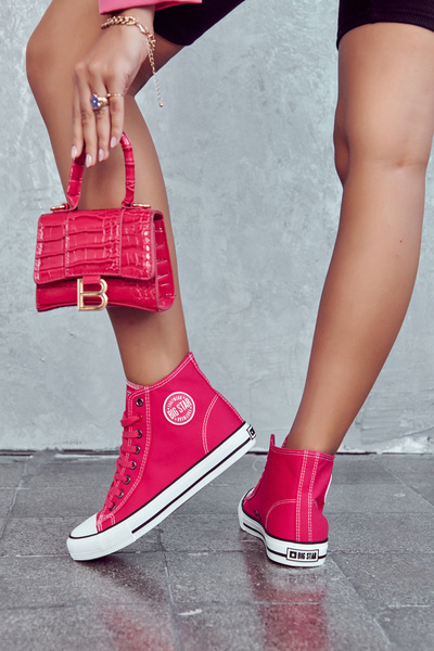 Women's High Sneakers Big Star JJ274210 Fuchsia