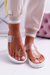 Women's Flip Flops Transparent Strap White Framona