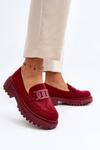 Women's Loafers with Chain Bordeaux Mevre
