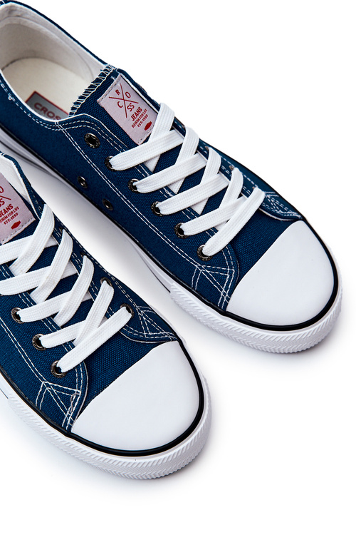 Trampki Męskie Cross Jeans Granatowe JJ1R4004C