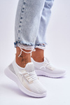 Buty Sportowe Wsuwane Damskie Białe Hold Me! JHY260