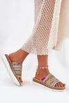 Women's Wedge Sandals With Braiding Multicolor Norozi