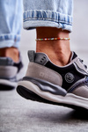 Sneakersy Sportowe Damskie Czarno-Szare Big Star KK274100