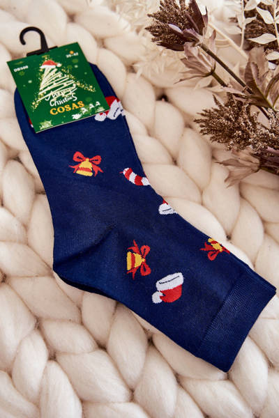 Men's Christmas Socks Cosas Navy blue