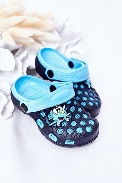 Children's Foam Slippers Crocs Navy Blue Jupiter