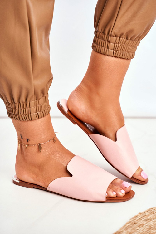 Women's Flat Flip Flops Pink Mimios