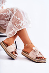 Women's Slippers On A Massive Platform Beige Terisa