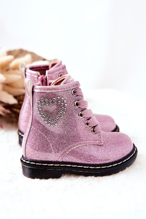 Children's Lacquer Glitter Boots Pink Macy's