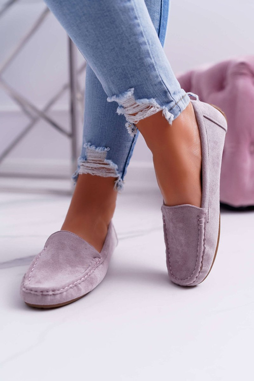 Mokassin Women's Comfortable Eco-suede Lila Pink Lemma