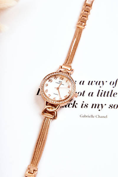 Women's Giorgio & Dario Analog Watch With Cubic Zirconia Rose Gold