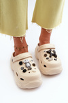 Foam Women's Lightweight Clogs on Chunky Sole Beige Matirra