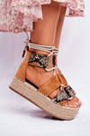 Women’s Espadrilles On Platform Snake India