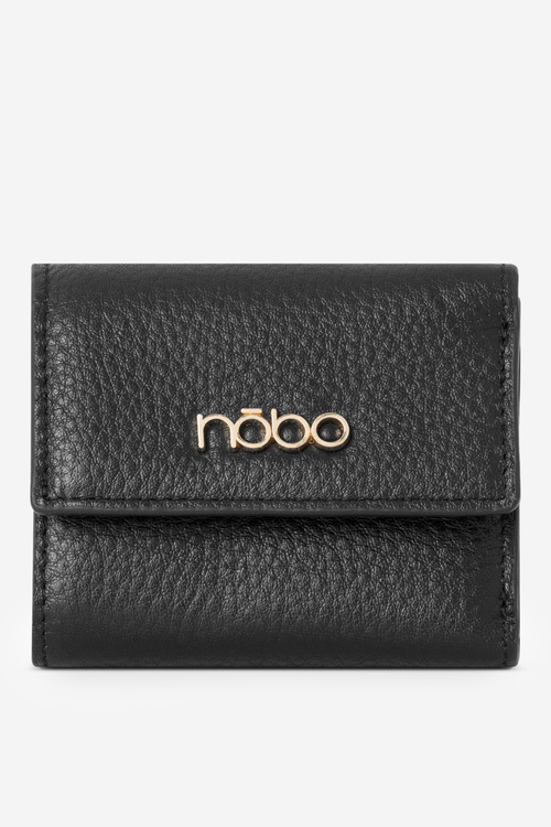 Women's Small Wallet Made of Natural Leather Nobo NPUR-LR110-C020 Black