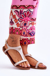 Flat Sandals With Decoration S.Barski KV-5541-45 Beige