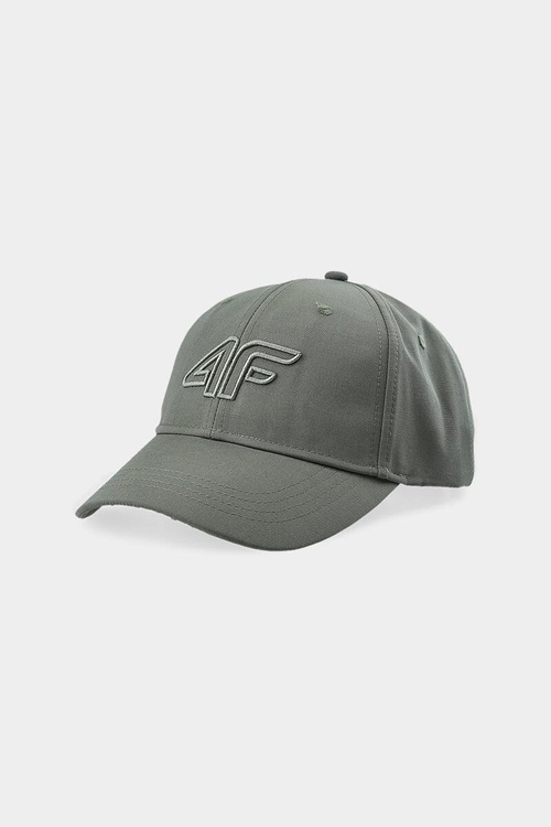Cap With Brim 4F STRAPBACK Unisex Khaki 4FWAW24ACABU314-43S