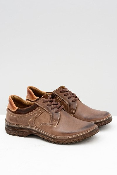 Men's Brown Ernesto Half Boots Natural Leather