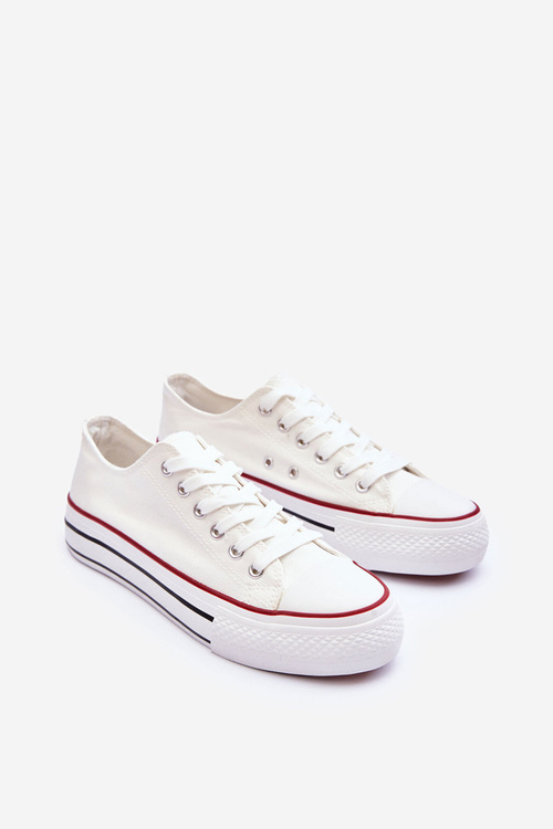 Classic Low Platform Sneakers White Jazlyn