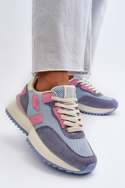 Sneakersy Damskie Niebieskie Big Star NN274974