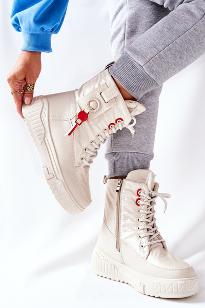 Women's Snow Boots Beige Cascia