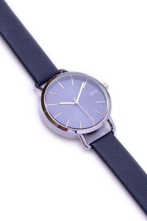 Women's Navy Blue Ernest Watch with Silver Envelope Contero