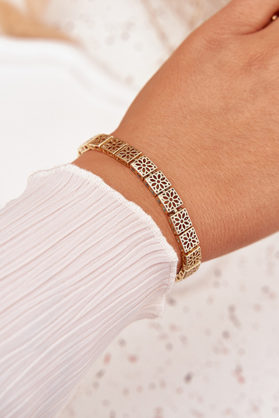 Women's bracelet made of surgical steel Gold