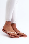 Flat Elastic Women's Flip-Flops ZAXY JJ285298 Pink