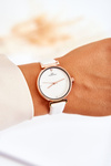 Women's Classic Watch On A Leather Strap Giorgio & Dario White