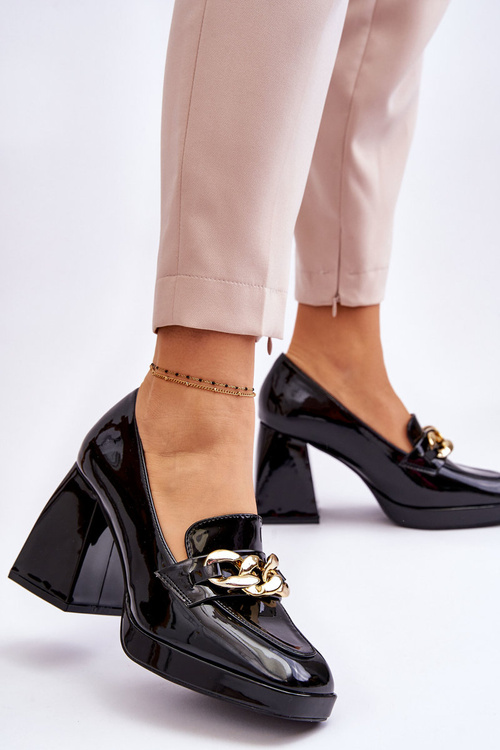 Pumps On Massive Heels Black Nataly