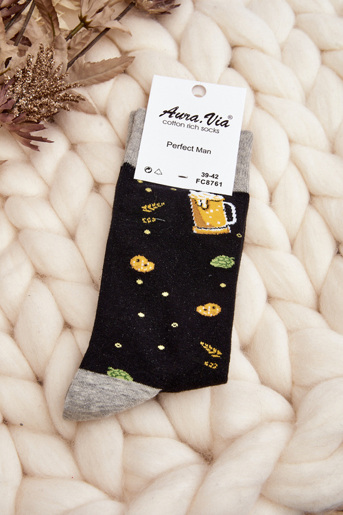 Men's Beer Black Socks